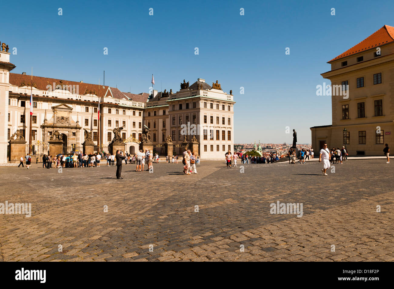historischen Zentrum von Prag - Hradschin quadratisch Stockfoto