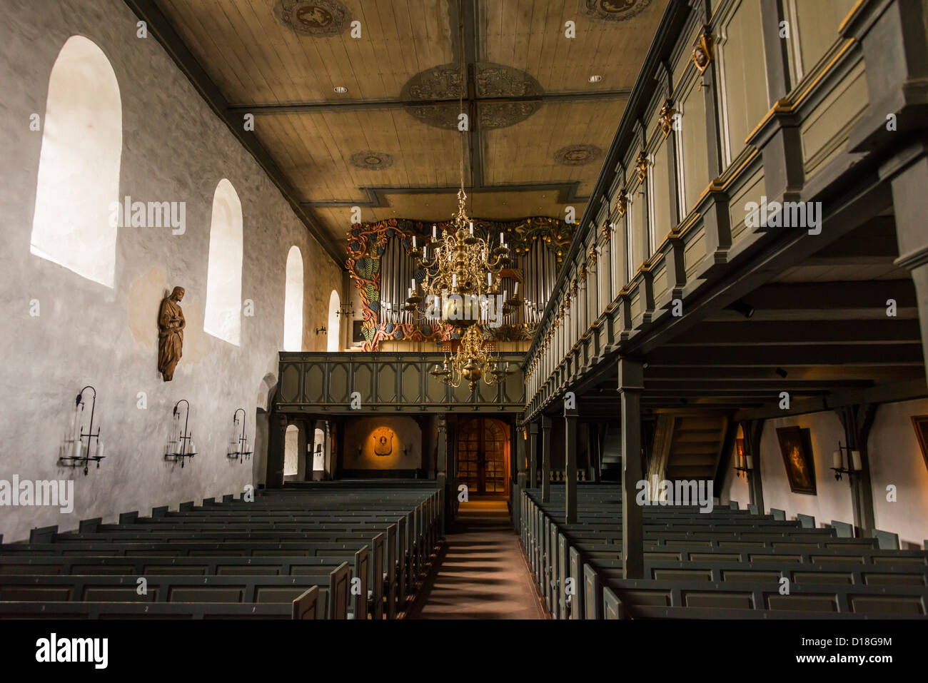 Sylt Keitum historische Kirche St. Severin Stockfoto