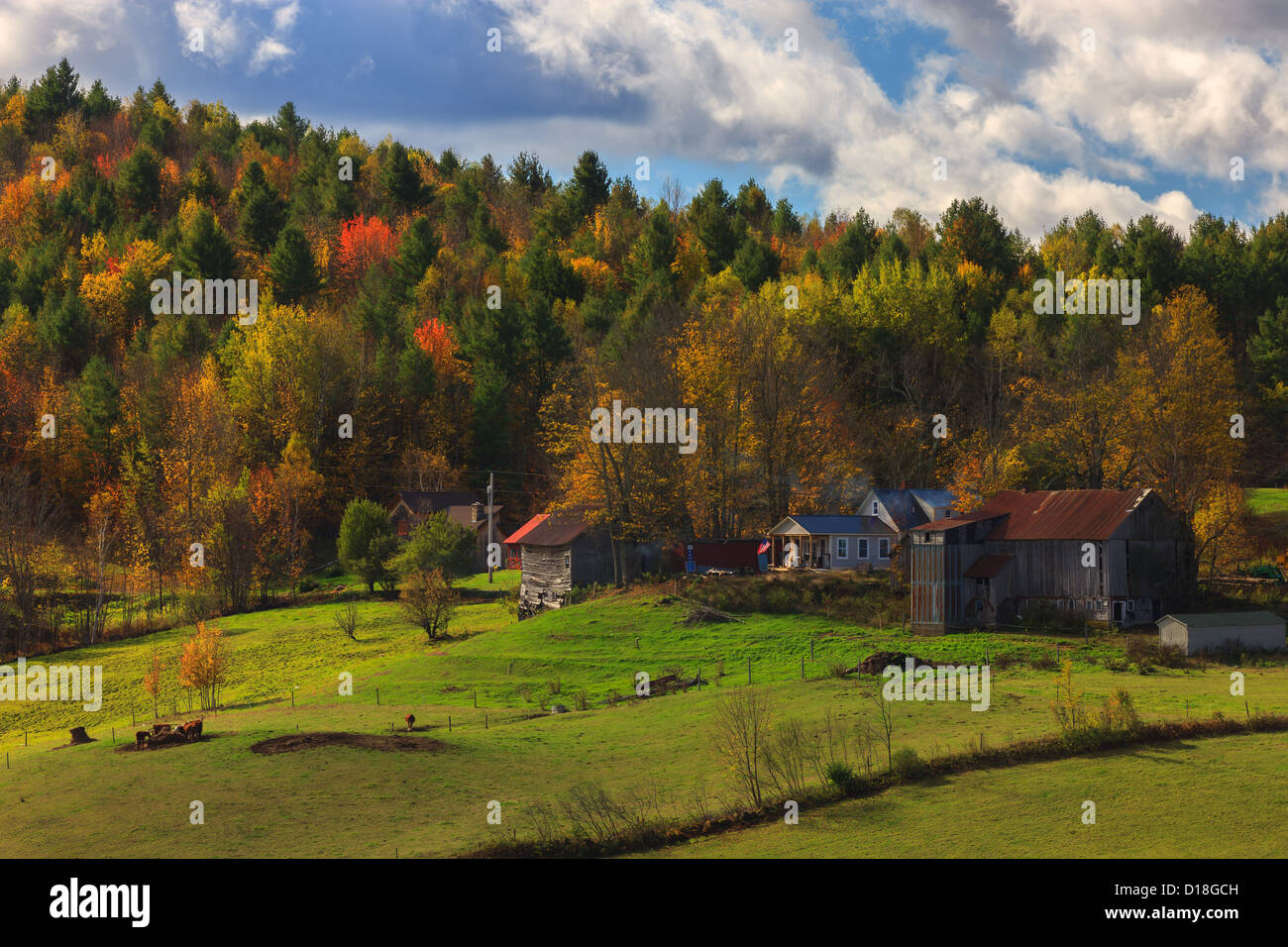 Jenne Farm hat den Ruf, werden neu-England und vielleicht sogar Nordamerikas am meisten fotografierten Bauernhof. Stockfoto