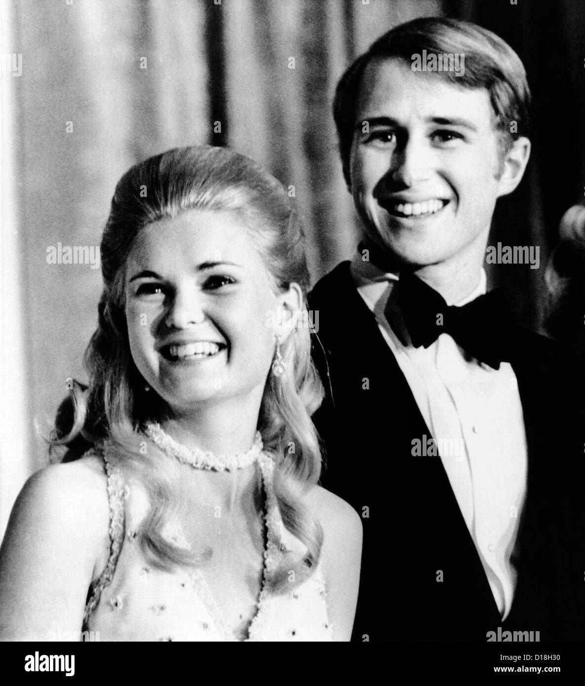 Tricia Nixon und Edward Cox. Präsident und die First Lady Pat Nixon kündigte das Engagement nach einem 7-jährigen Balz. März 16, Stockfoto
