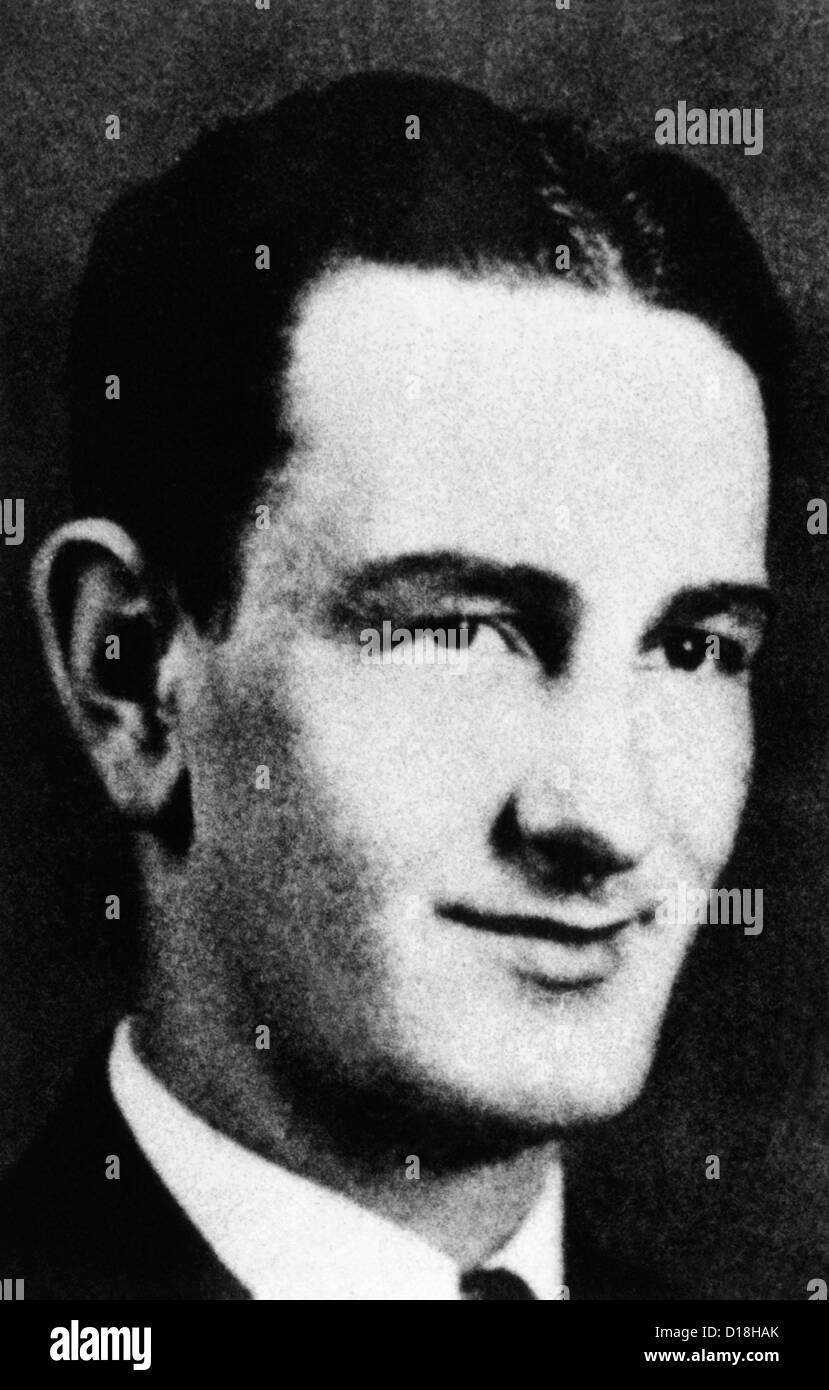 Lyndon Johnson Porträt im Jahr 1930 Jahrbuch der Südwesten Texas State Teachers College. Johnson beschrieb später das college Stockfoto