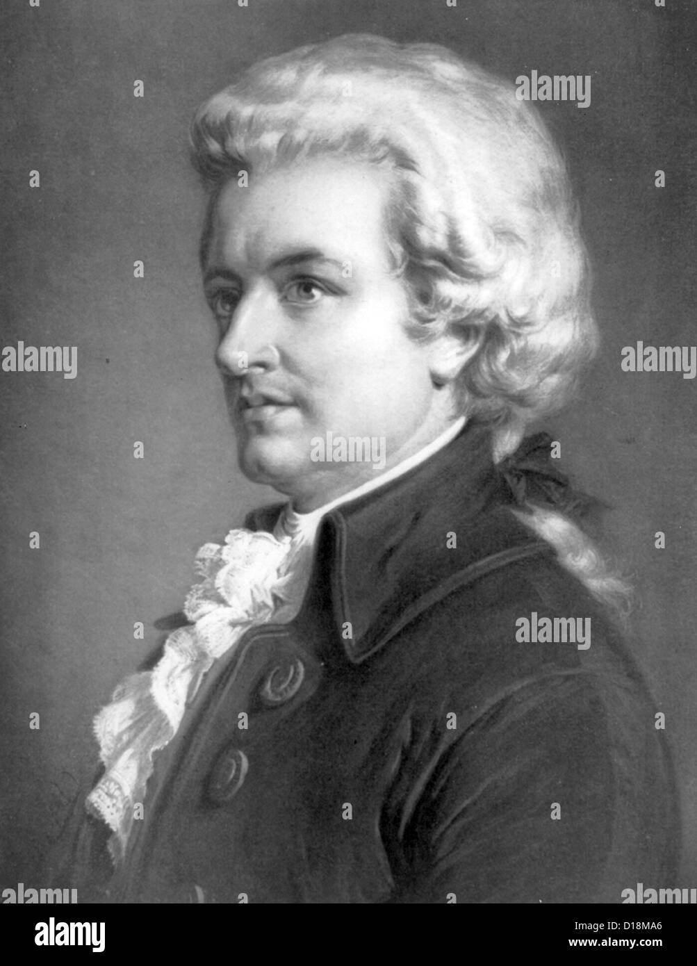 Mozart, Komponist Wolfgang Amadeus Mozart Stockfoto