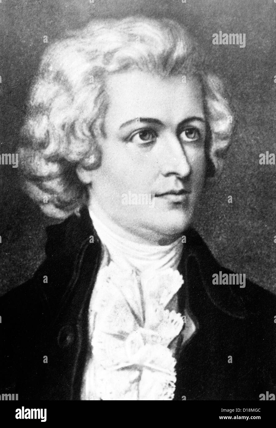 Mozart, Komponist Wolfgang Amadeus Mozart Stockfoto