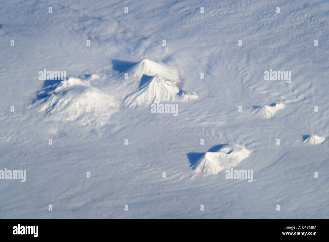 Vulkane auf Kamtschatka, Zentralrussland Stockfoto