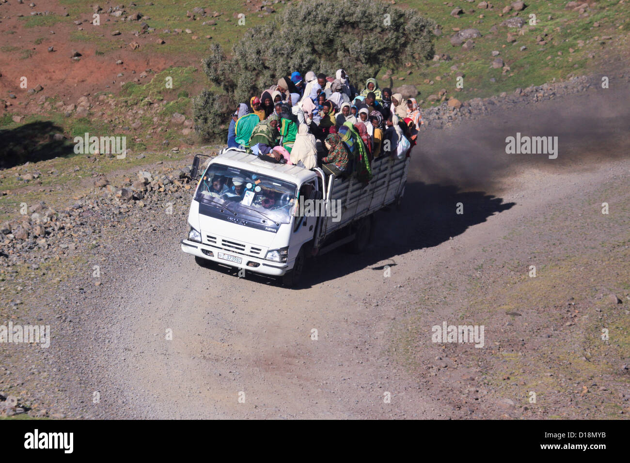 Afrika, Äthiopien, Simien Berge Nahverkehr Stockfoto