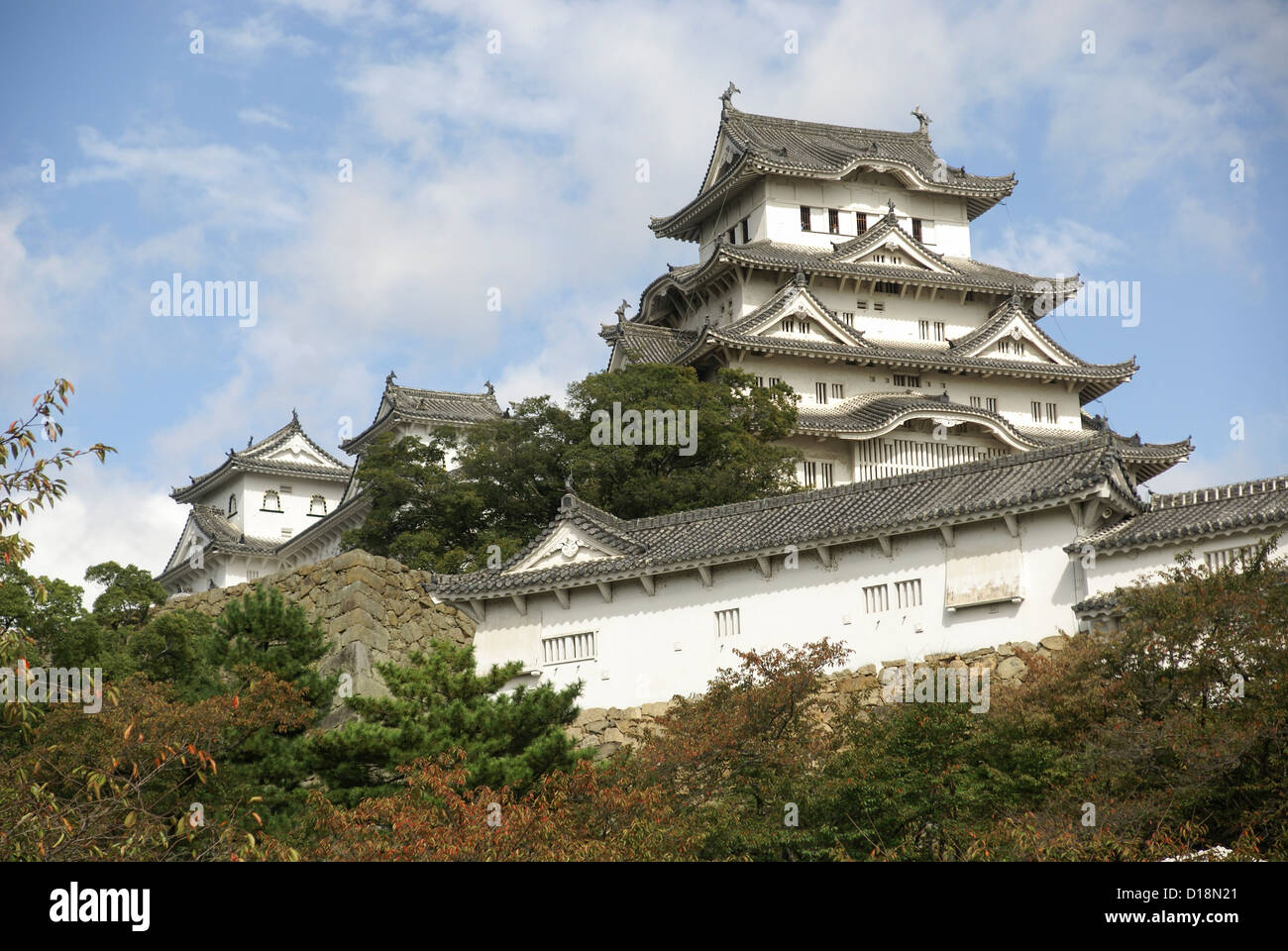 Die Burg Himeji (AKA White Egret Schloss und White Heron Castle) Himeji, Japan Stockfoto