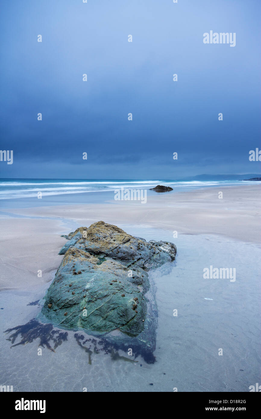 Wolken über Whitsand Bay Cornwall UK Stockfoto