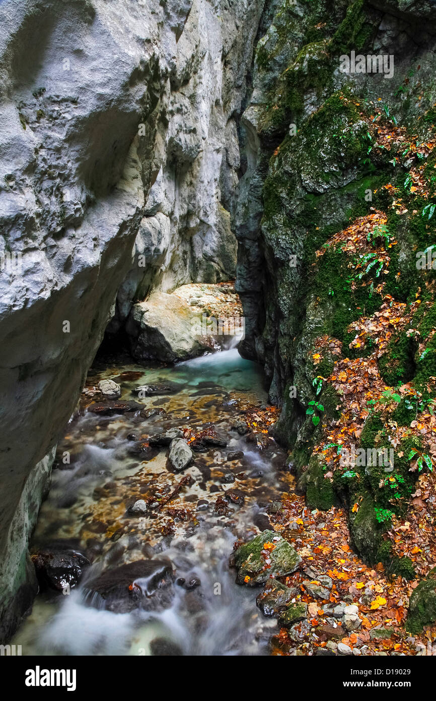 Italien Sibillini Berge Nationalpark Gola dell'Infernaccio Stockfoto