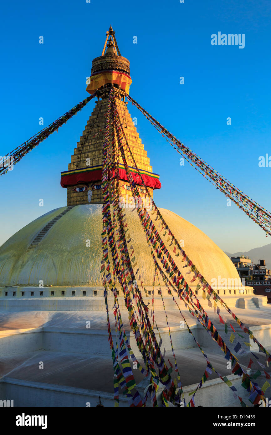 Boudhanath Stupa, Kathmandu, Kathmandu-Tal, UNESCO World Heritage Site, Nepal Stockfoto