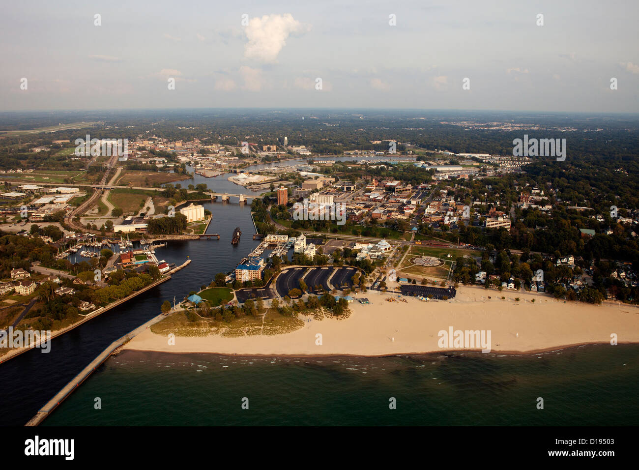 Luftaufnahme St. Joseph, Michigan, USA Stockfoto