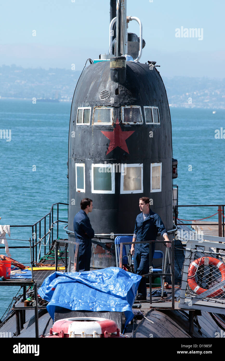 Sowjetische B39 u-Boot im maritime Museum of San Diego, Kalifornien, USA. Stockfoto