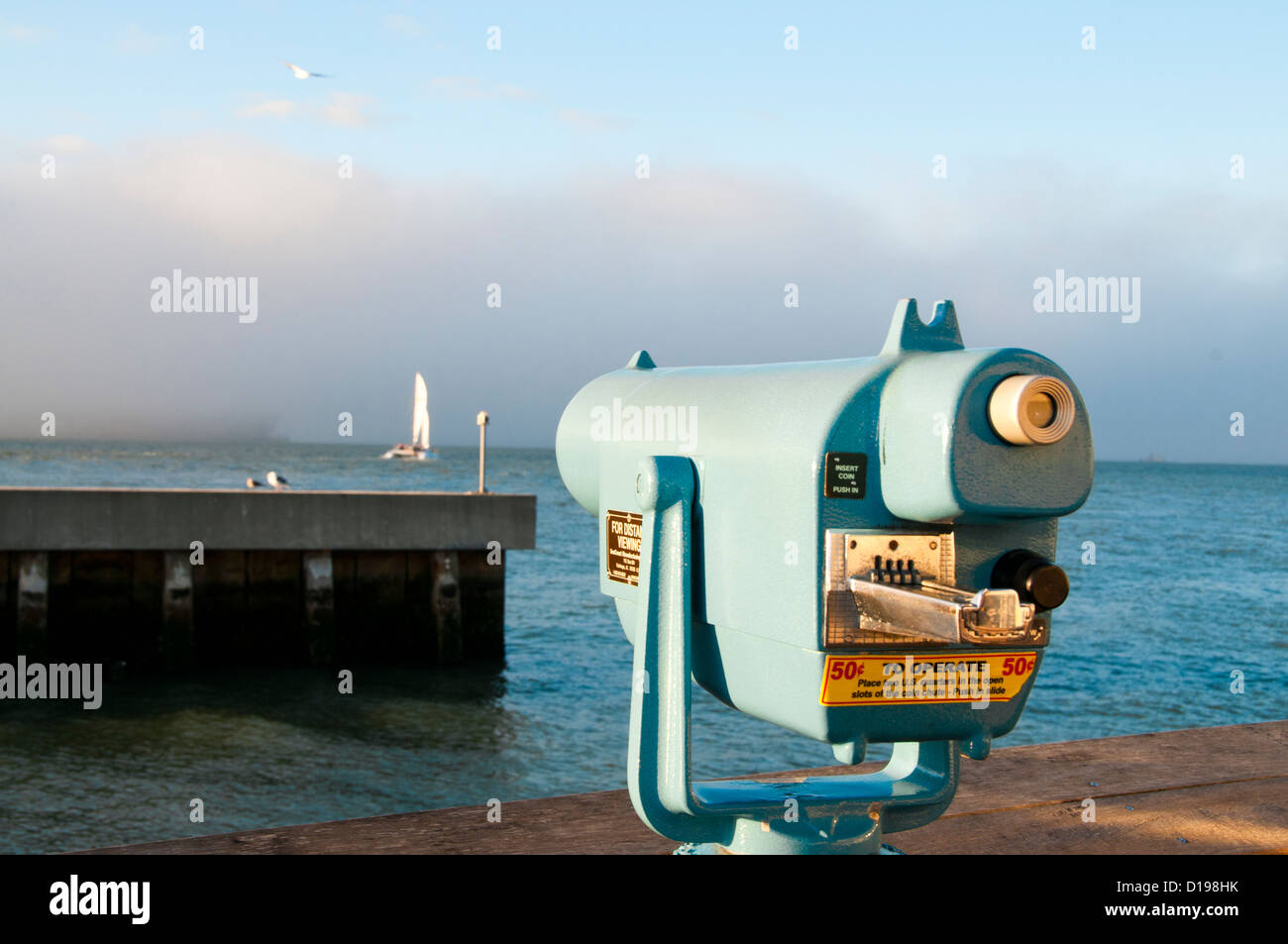 Metall, anzeigen, optischer, Fernglas, Touristen, Stockfoto