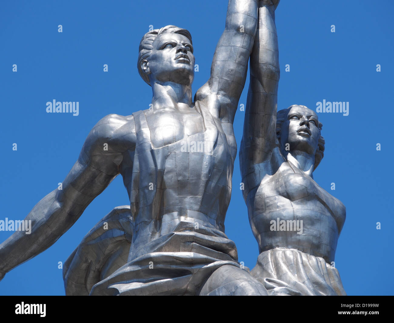 Skulptur "Arbeiter und Kolchos Frau" in Moskau, Russland Stockfoto