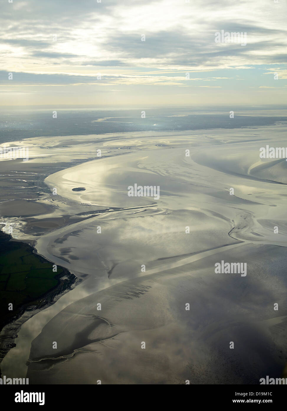 Die notorisch gefährlichen Morcambe Bucht, zwischen Morcambe und Grange über Sand, Cumbria, North West England, UK Stockfoto