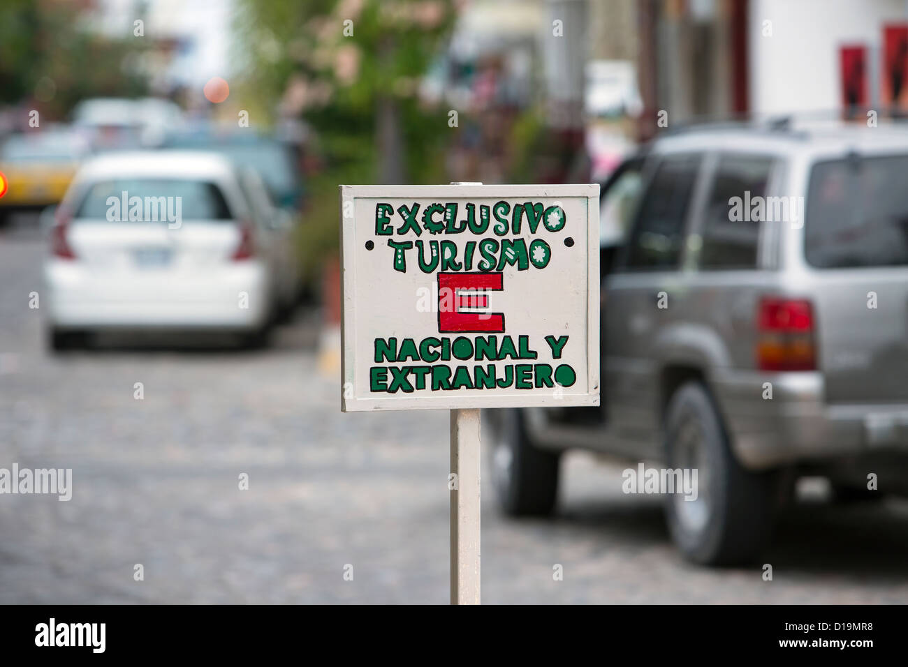 Touristischen Straße Puerto Vallarta Mexiko einkaufen Stockfoto