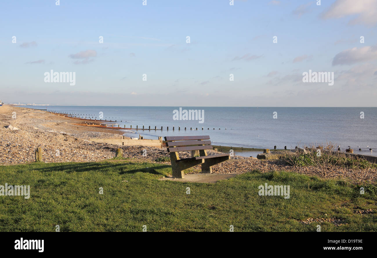 der Badeort von Ferring auf der Küste von sussex Stockfoto