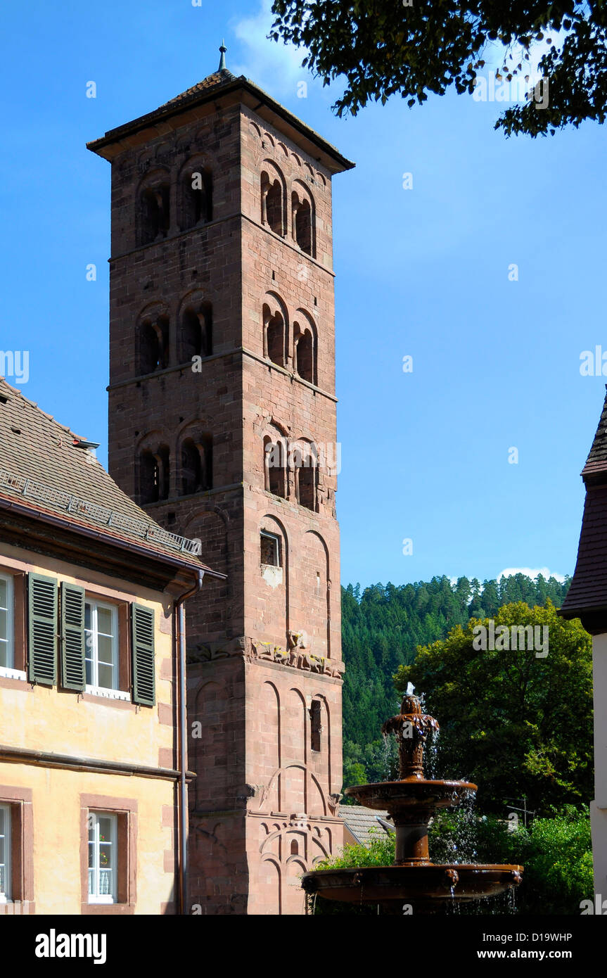 Schwarzwald, Hirsau, Eulenturm, Kloster von St. Peter und Paul, Eulenturm, Baden-Würtemberg, Schwarzwald, Kloster Hirsau Stockfoto