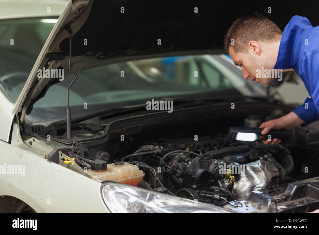 Mechanische Reparatur von Auto-Motor Stockfoto