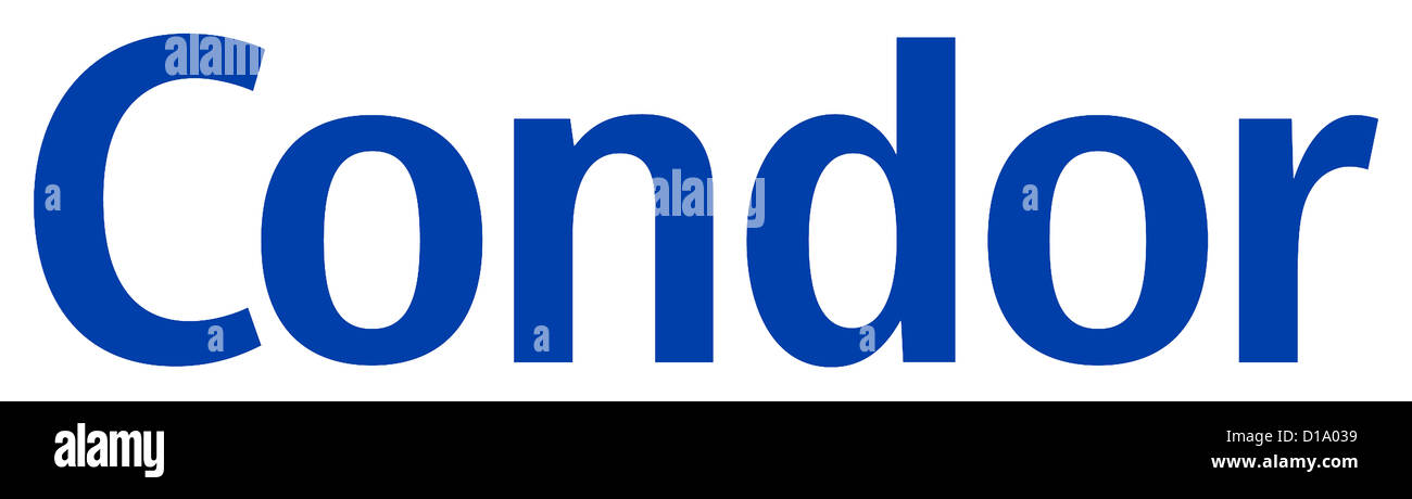Logo der Fluggesellschaft Condor. Stockfoto