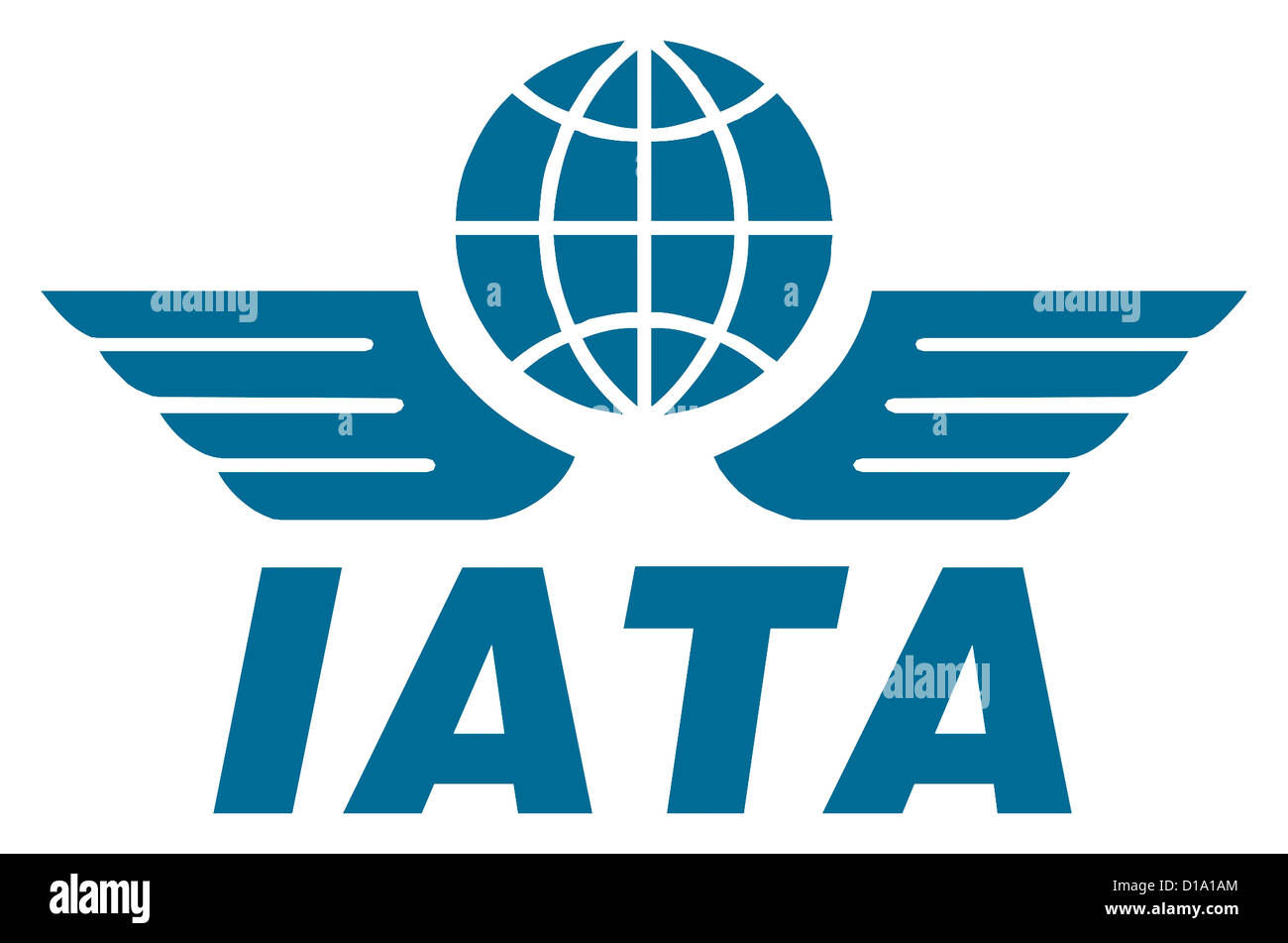 Logo der International Air Transport Association IATA. Stockfoto