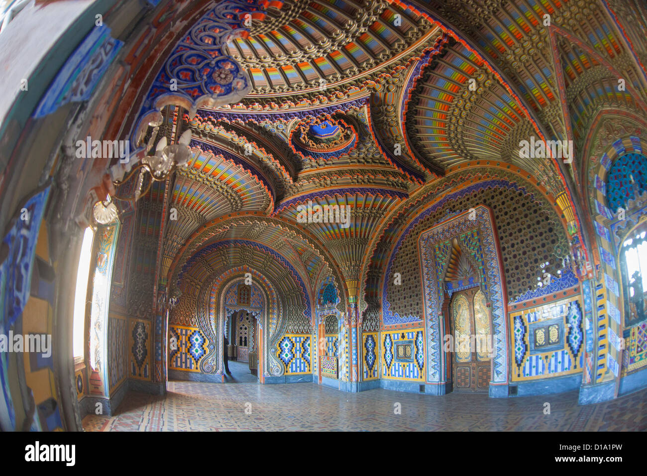 Italien, Toskana, Firenze, Reggello, Sammezzano Burg. Stockfoto