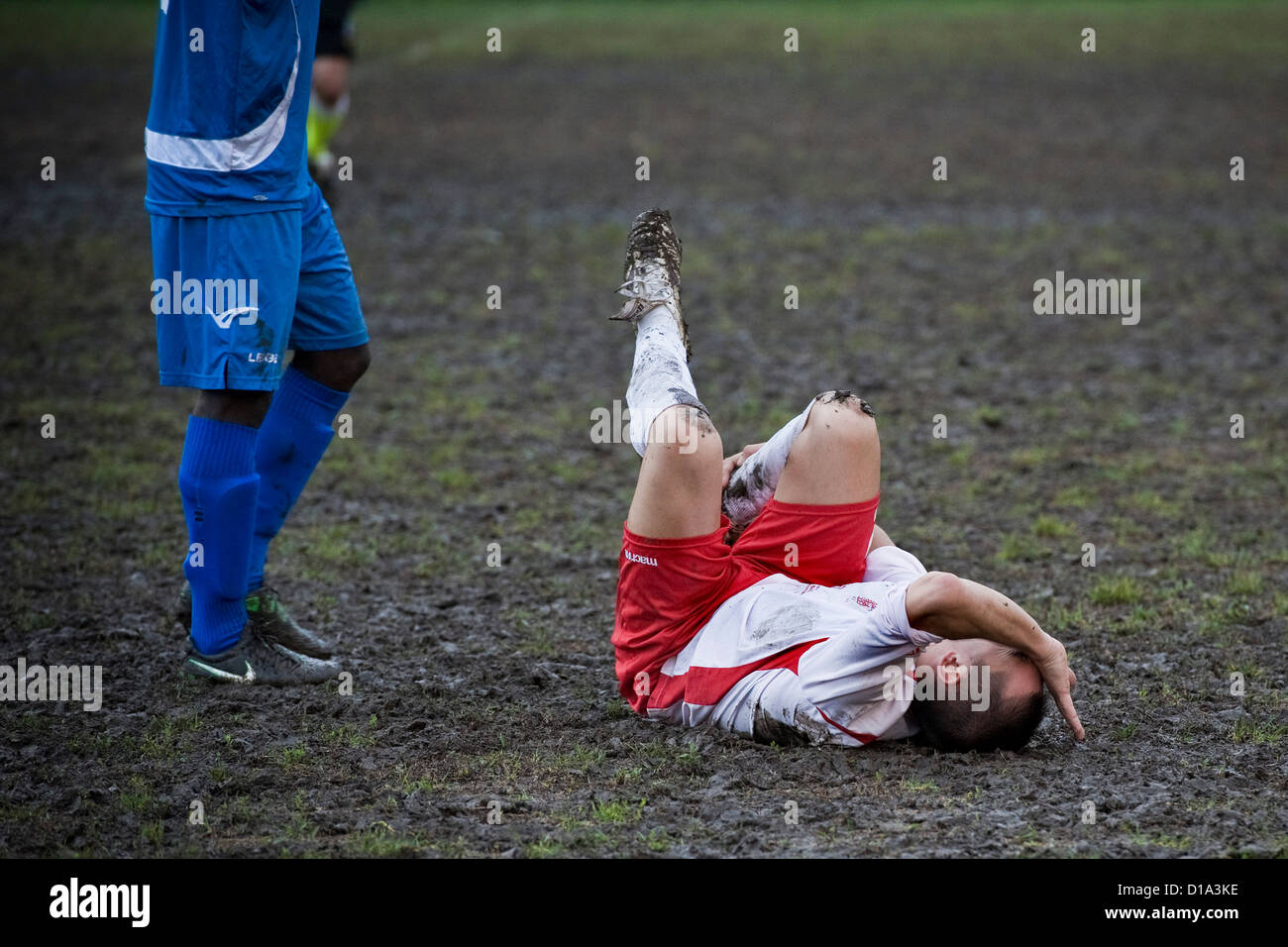 Italien, Sesto San Giovanni, Fußball Spiel, Unfall Stockfoto