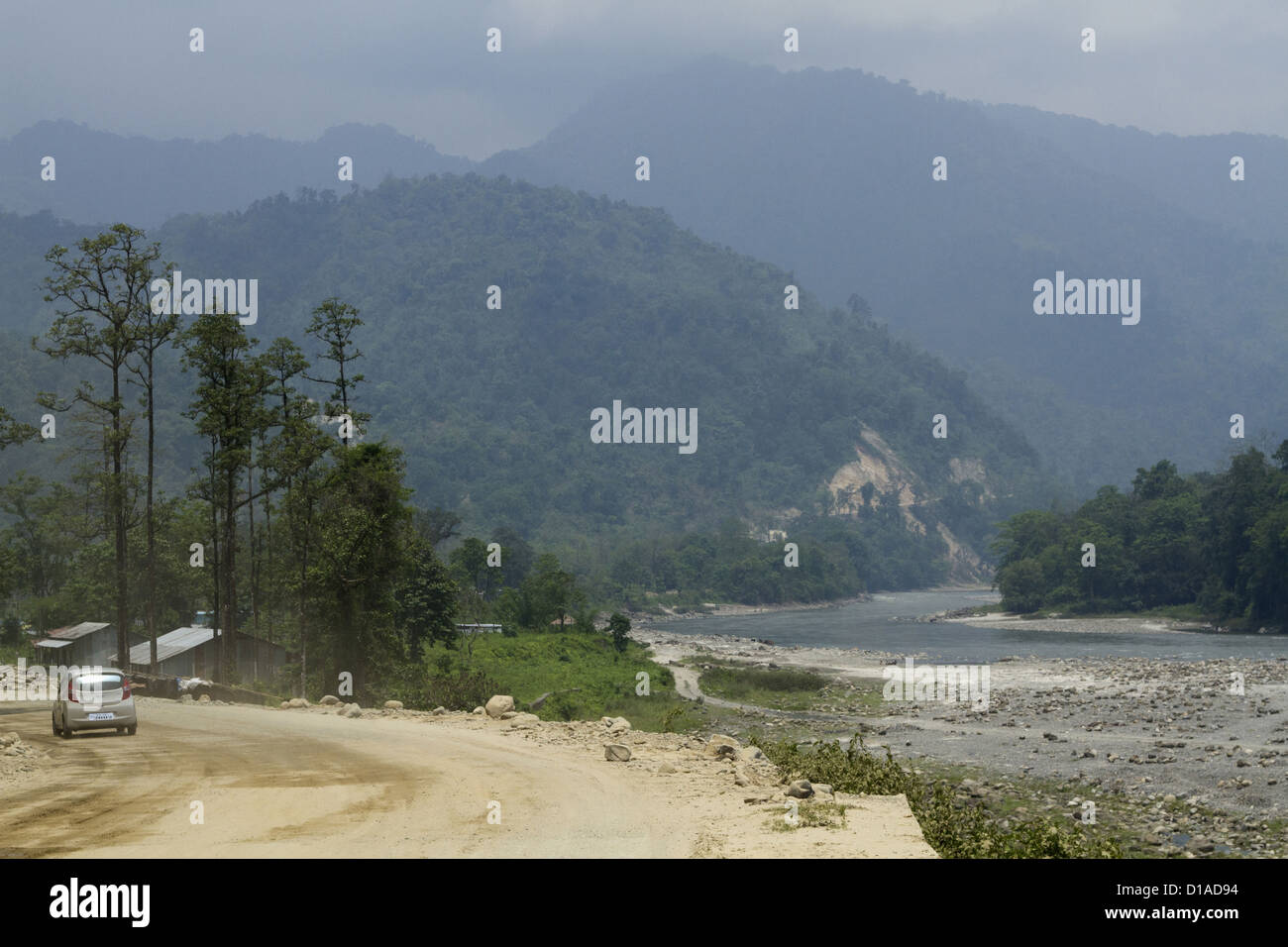 Tenga, Guwhati Straße Landschaft, Arunachal Pradesh Stockfoto