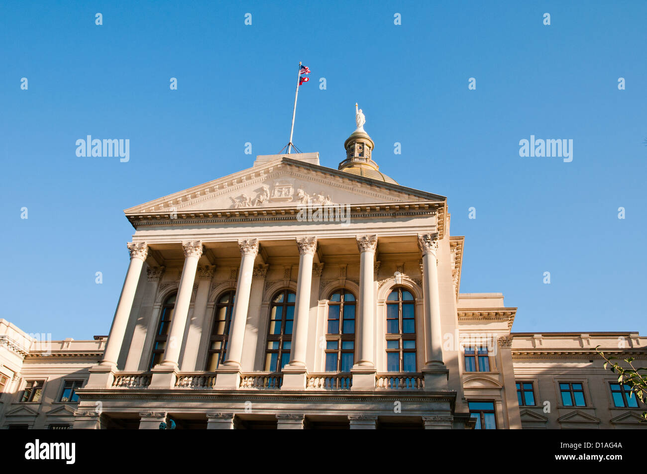 Detail der Georgia State Capitol, Atlanta, Hauptstadt von Georgia, USA Stockfoto