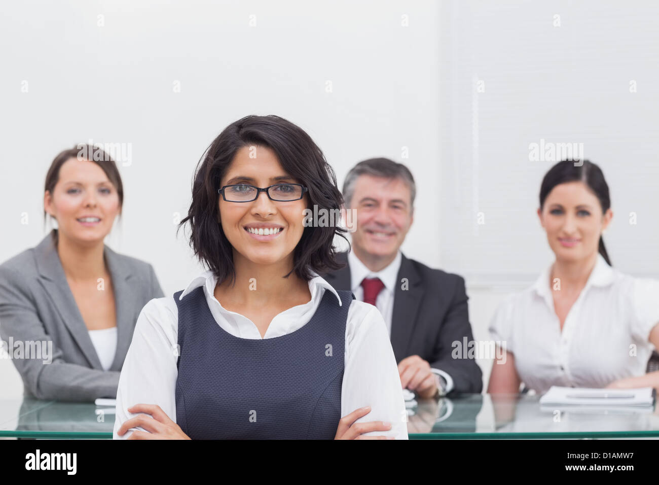 Vier Unternehmer Stockfoto