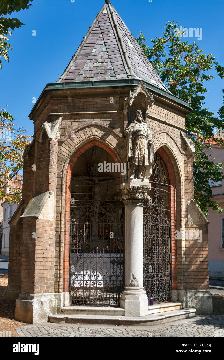 Illyrische neugotische Kapelle im Jahre 1895 von Herman Bolle entworfen. Zagreb, Kroatien. Stockfoto