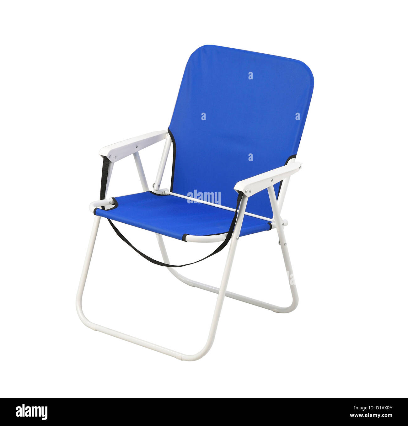 Schönen blauen Stuhl für indoor oder Outdoor-camping Stockfoto