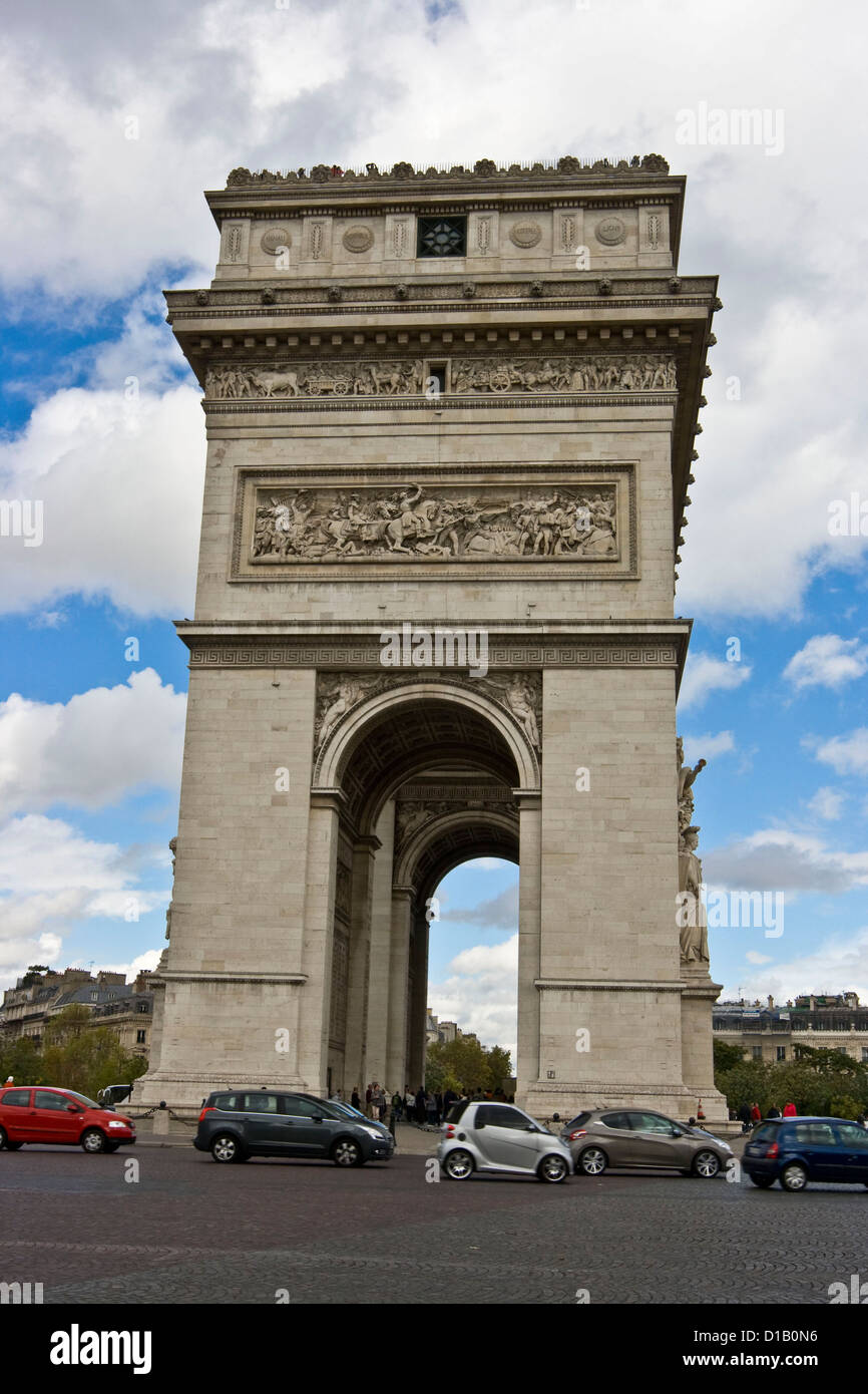 Arc de Triomphe Place Charles de Gaulle Paris Frankreich Europa Stockfoto