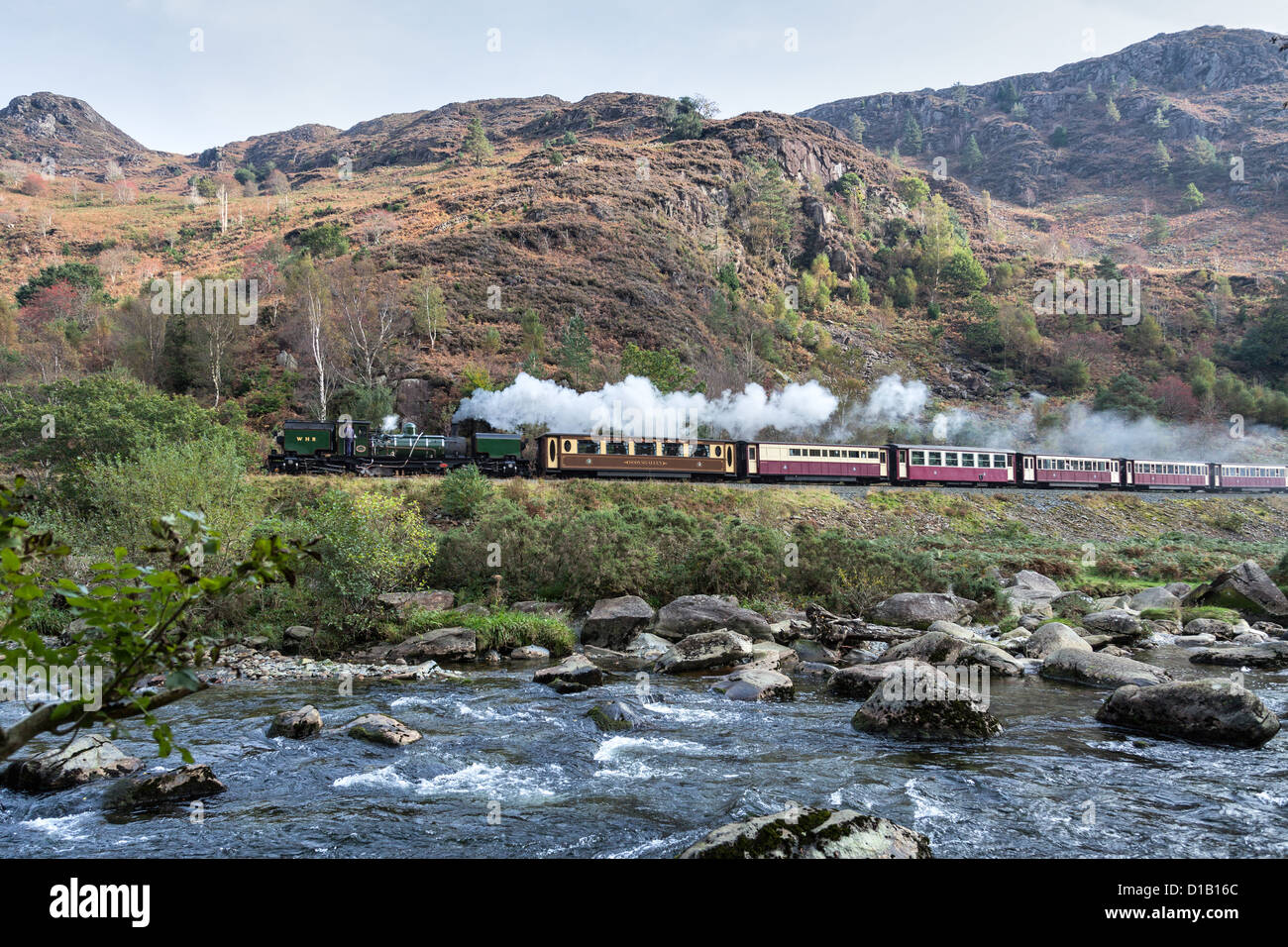 Welsh Highland Railway Stockfoto