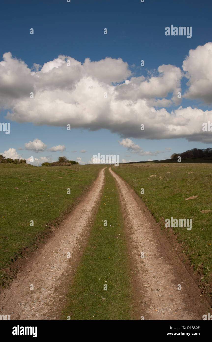 Grüne Gasse track Stockfoto