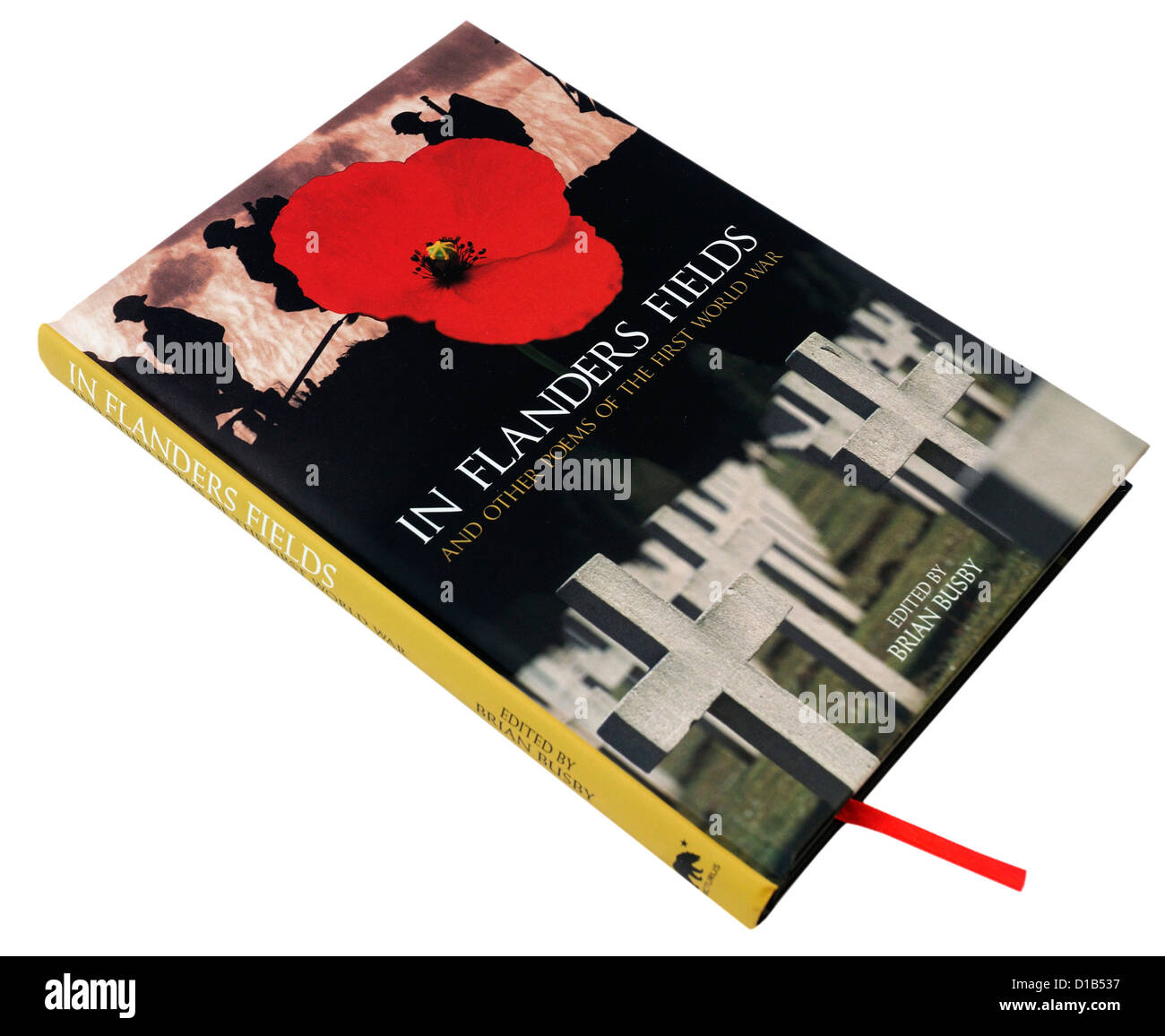 In Flanders Fields, eine Anthologie des ersten Weltkrieges Poesie Stockfoto