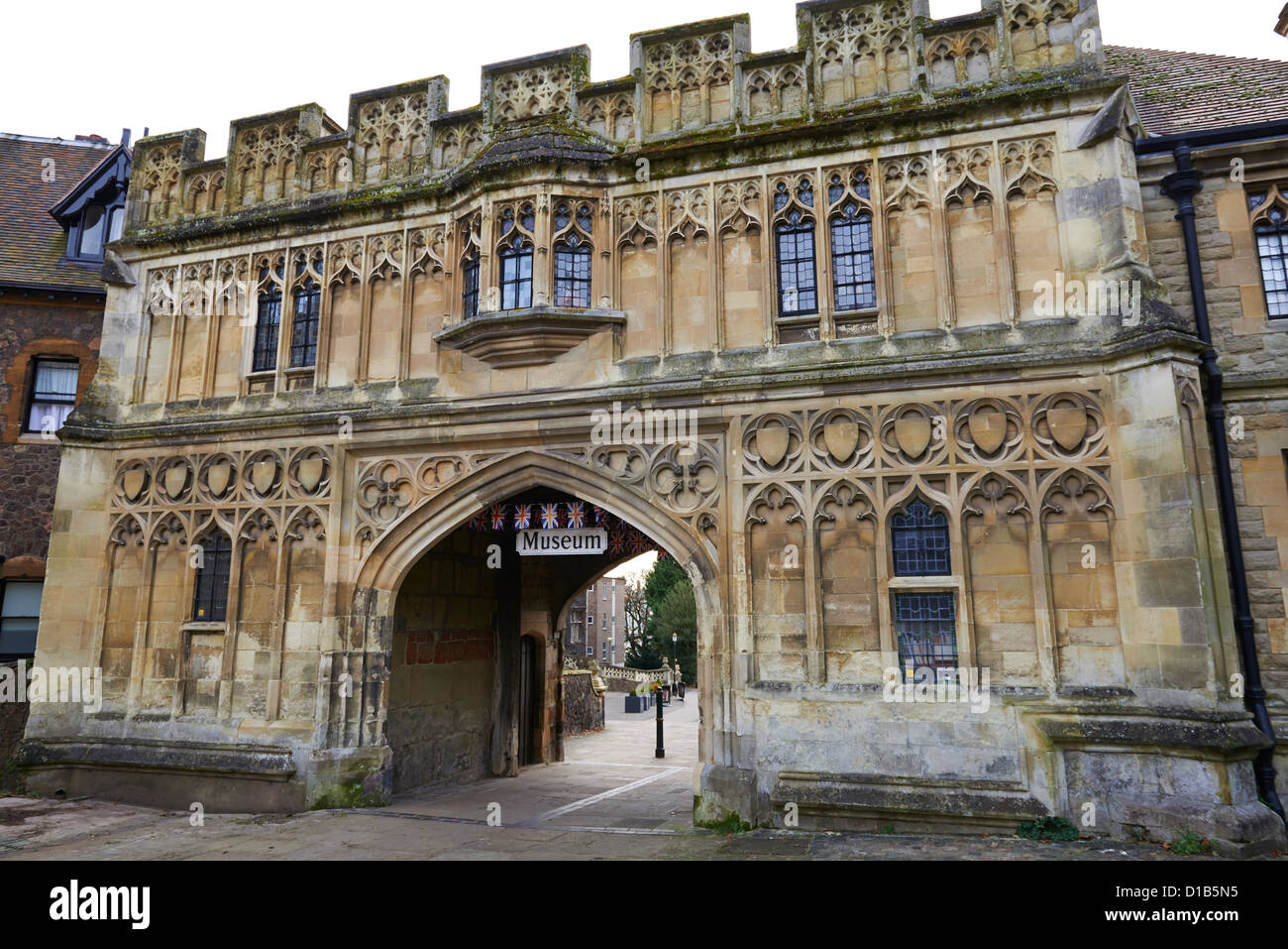 Malvern Heimatmuseum Priory Torhaus Abbey Road Great Malvern Worcestershire UK Stockfoto