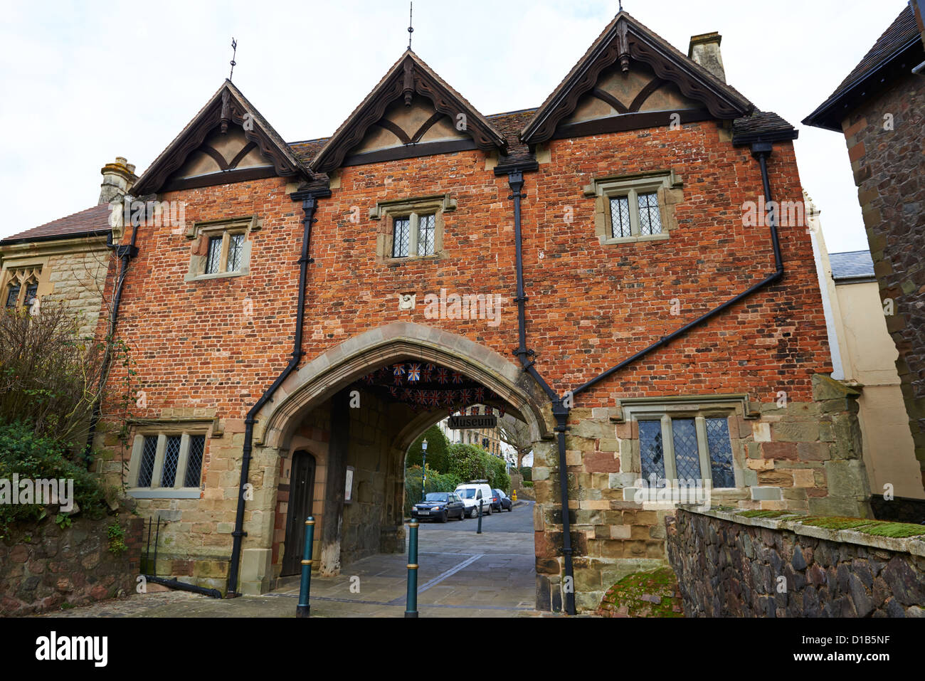 Malvern Heimatmuseum Priory Torhaus Abbey Road Great Malvern Worcestershire UK Stockfoto