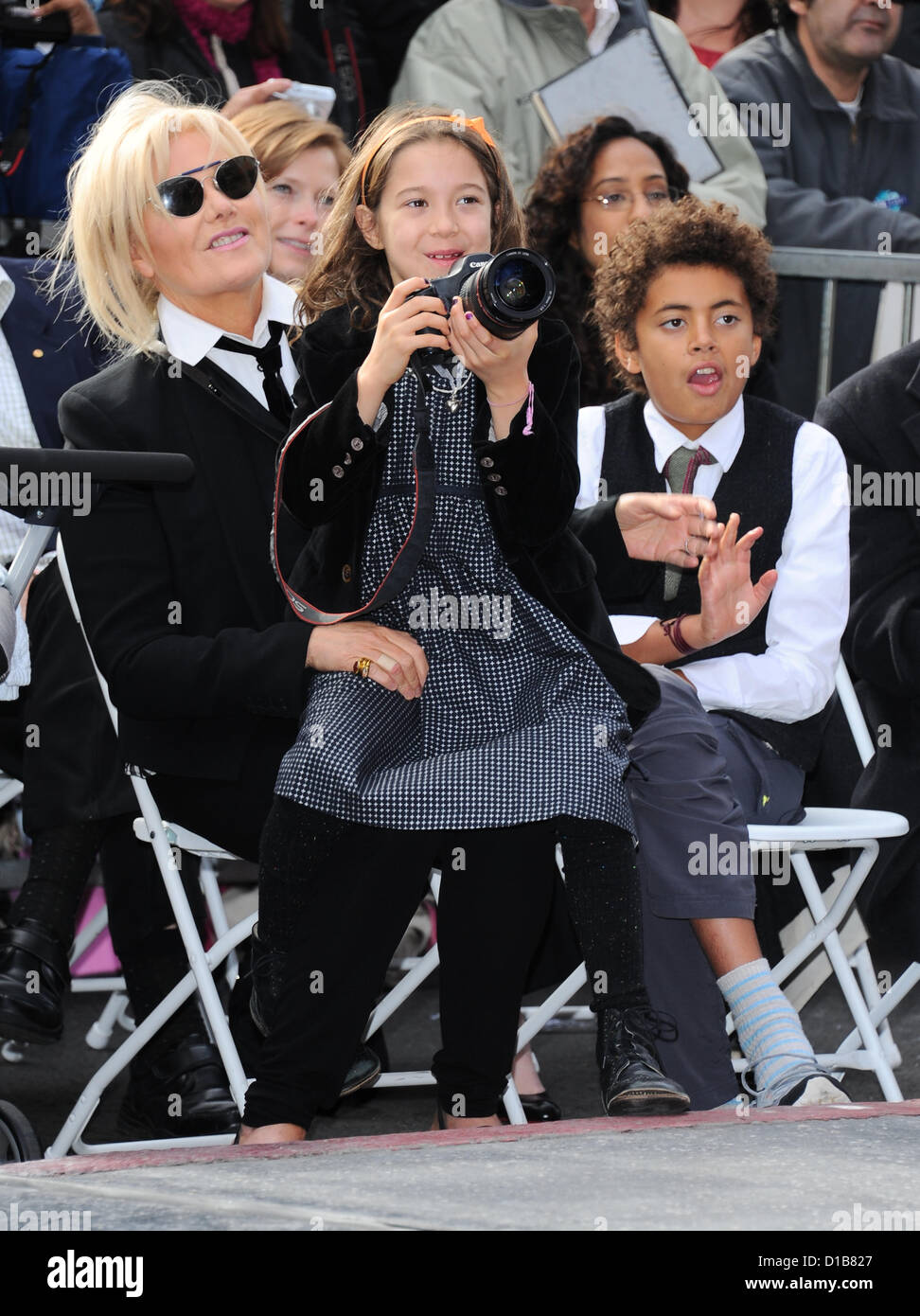 Hollywood, USA. 13. Dezember 2012. Deborra-Lee Furness Teilnahme an Ehemann Hugh Jackmans Sterne Zeremonie auf dem Hollywood Walk of Fame, Hollywood, USA 13. Dezember 2012. Bildnachweis: Sydney Alford / Alamy Live News Stockfoto