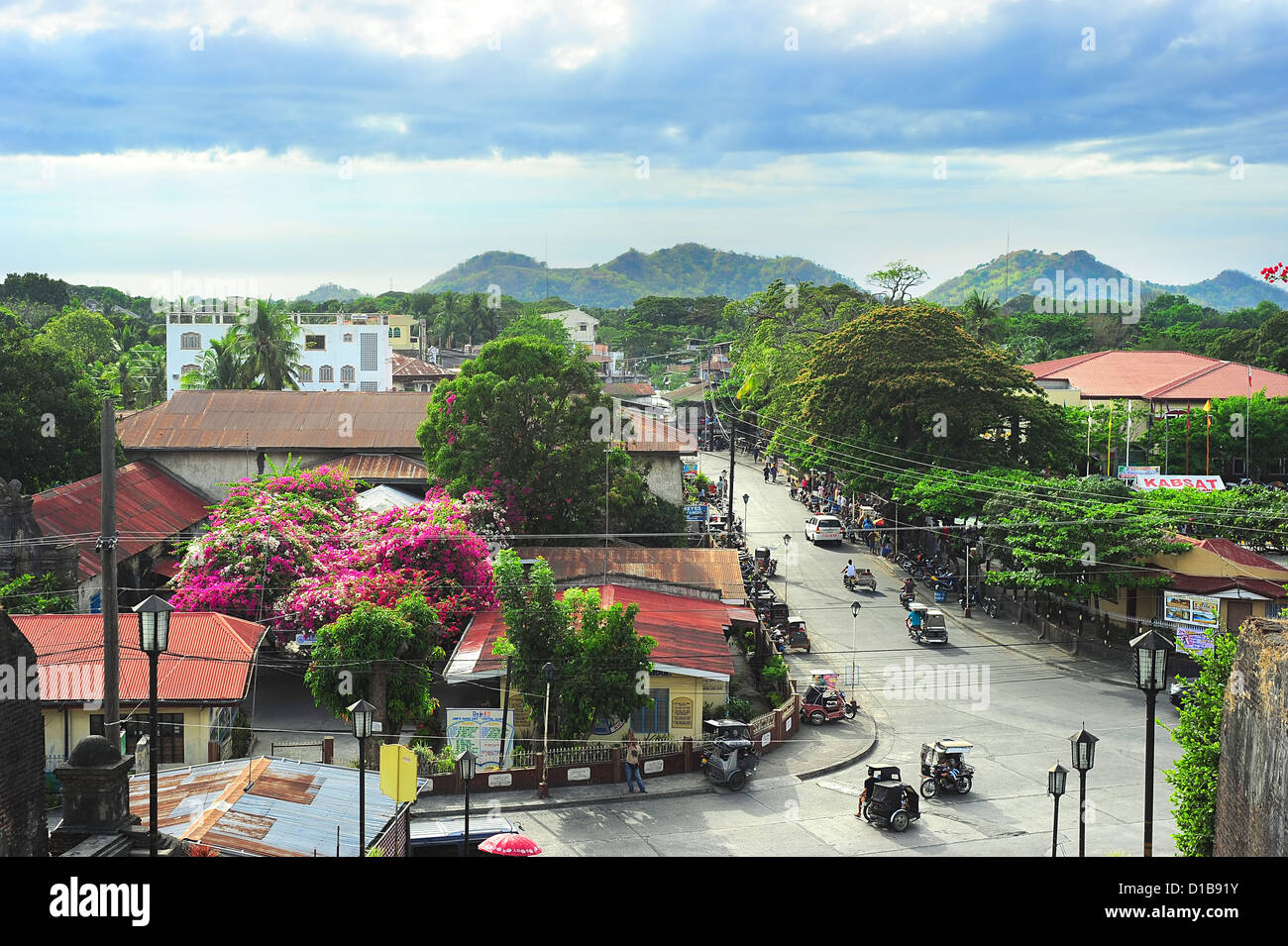 Santa Maria Stadt, traditionell für Philippinen Stadtlandschaft. Stockfoto