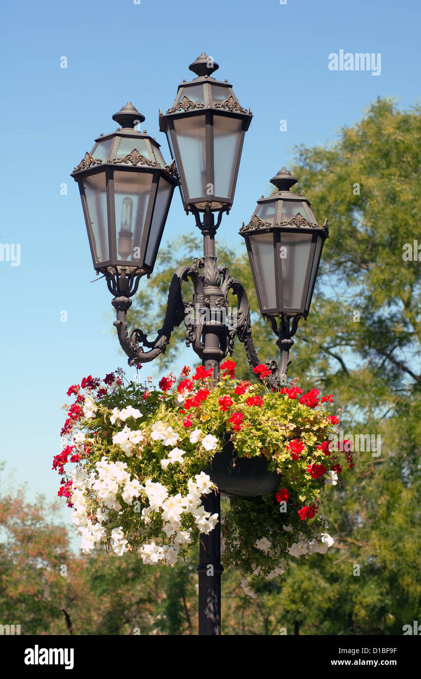 die alte Straße Lichtmast, Odessa, Ukraine, Osteuropa Stockfoto