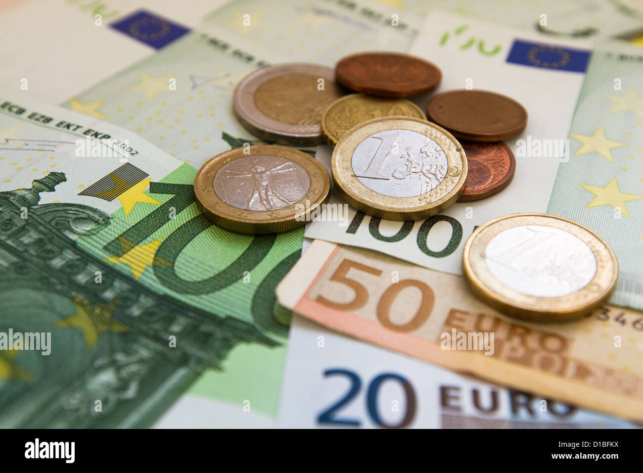 Euro-Geld Stockfoto