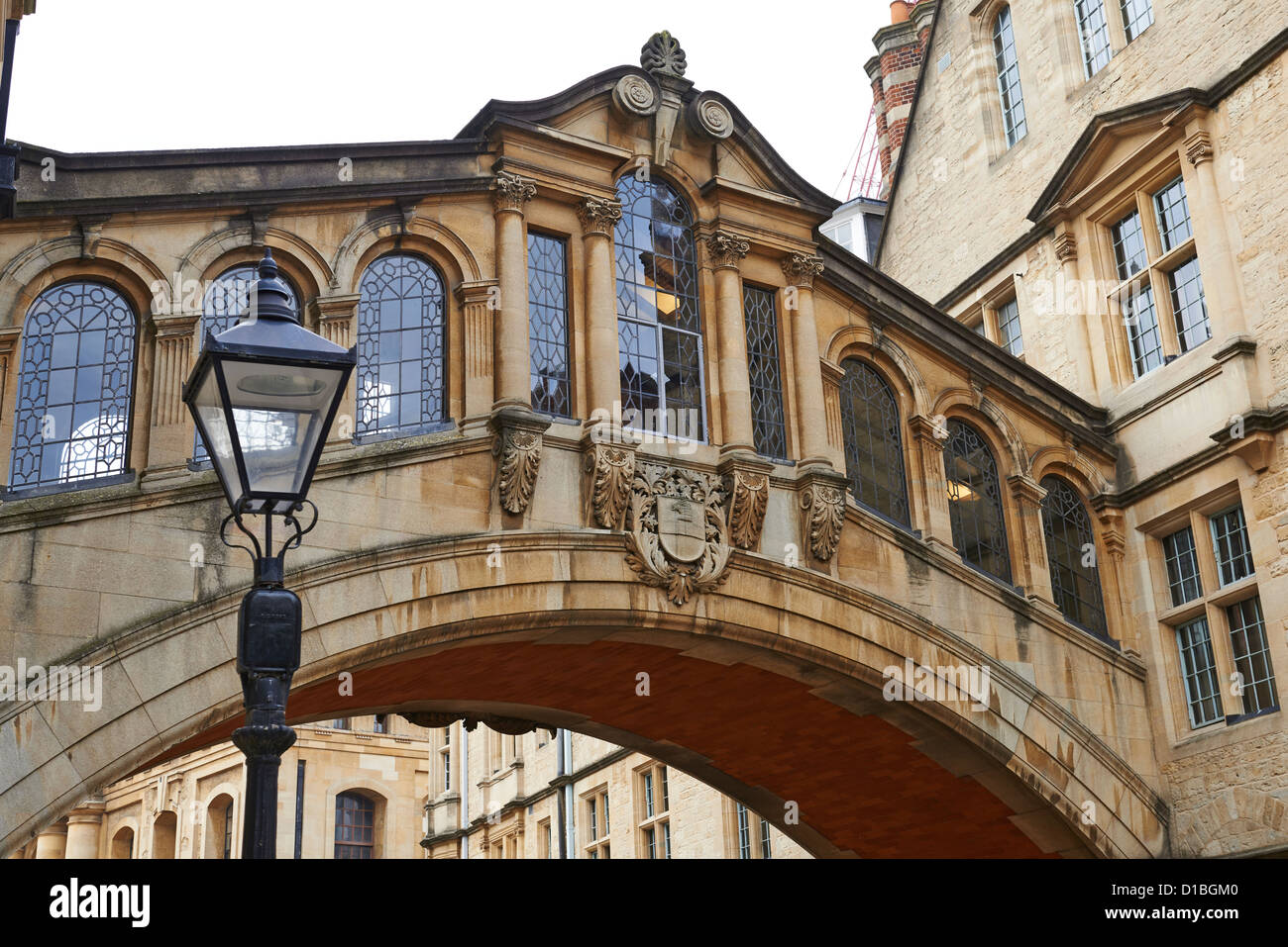 Seufzerbrücke verbinden zwei Teile des Hertford College New College Lane Oxford UK Stockfoto