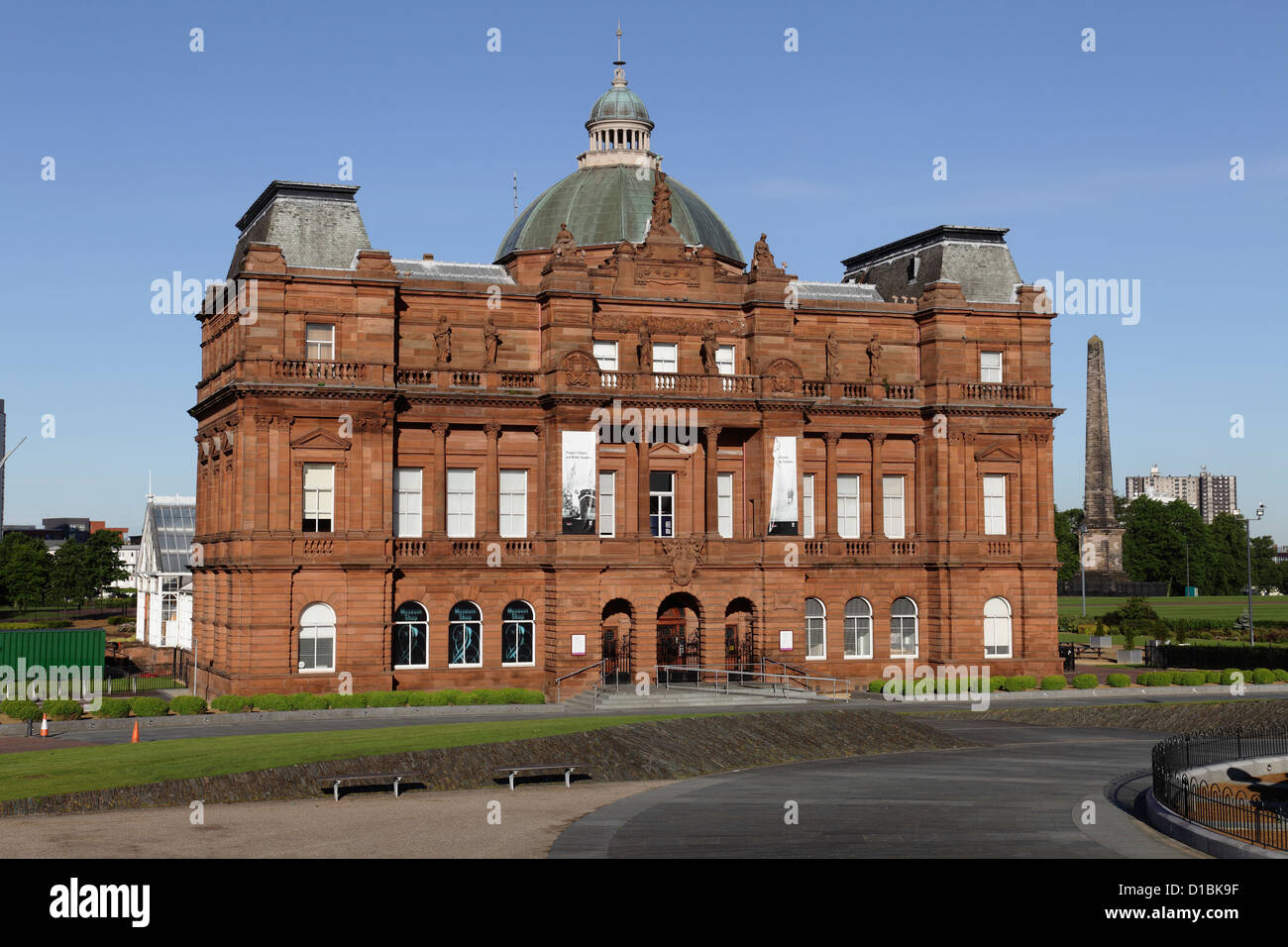 Das Volk Palastmuseum auf Glasgow Green, Glasgow, Scotland, UK Stockfoto