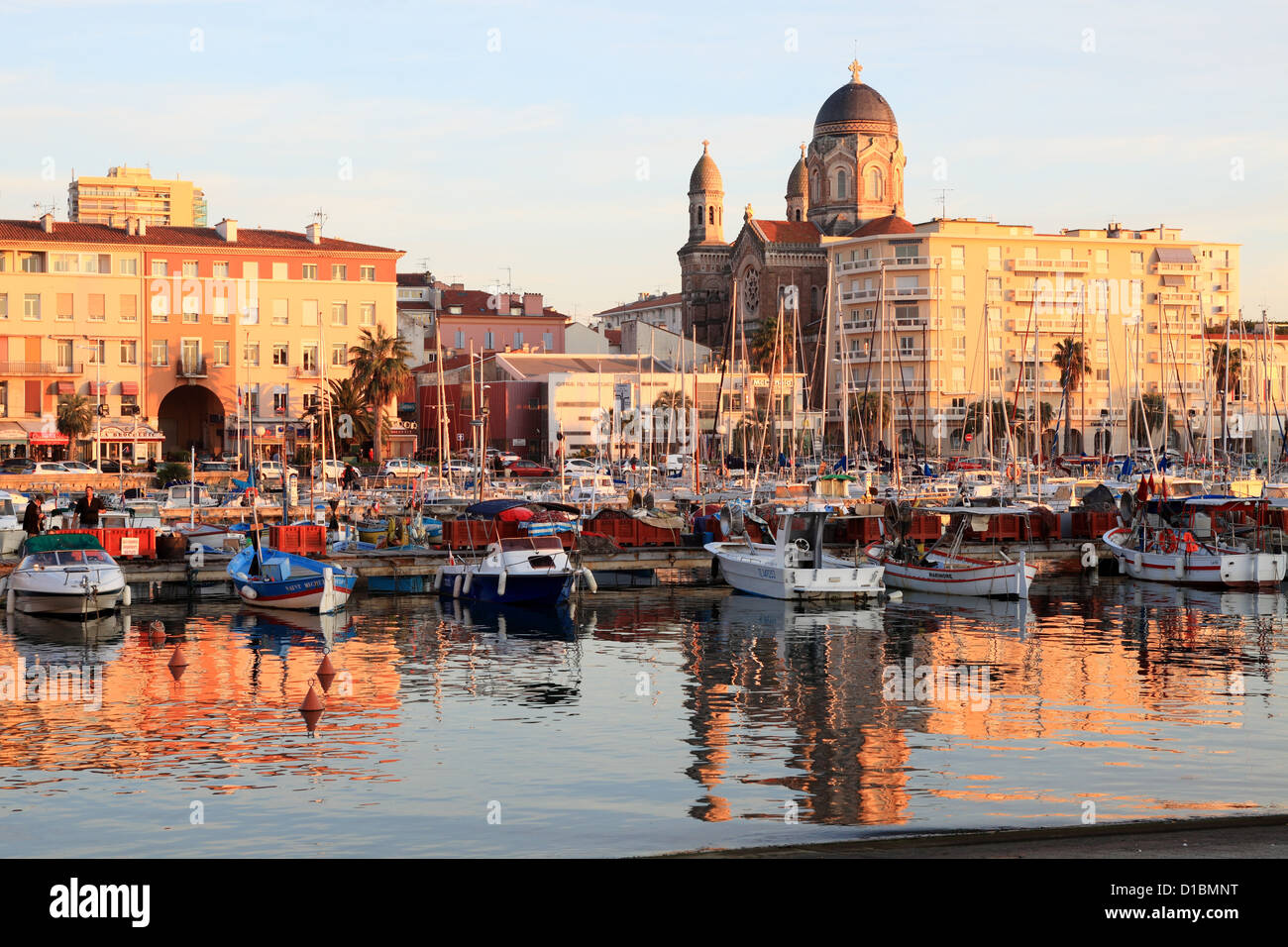 Die malerische Stadt von Saint Raphael Stockfoto