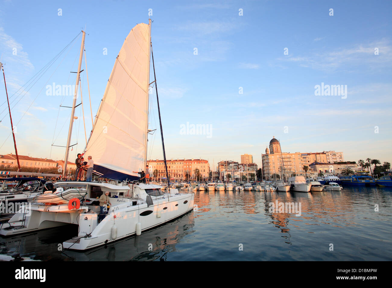 Die malerische Stadt von Saint Raphael Stockfoto