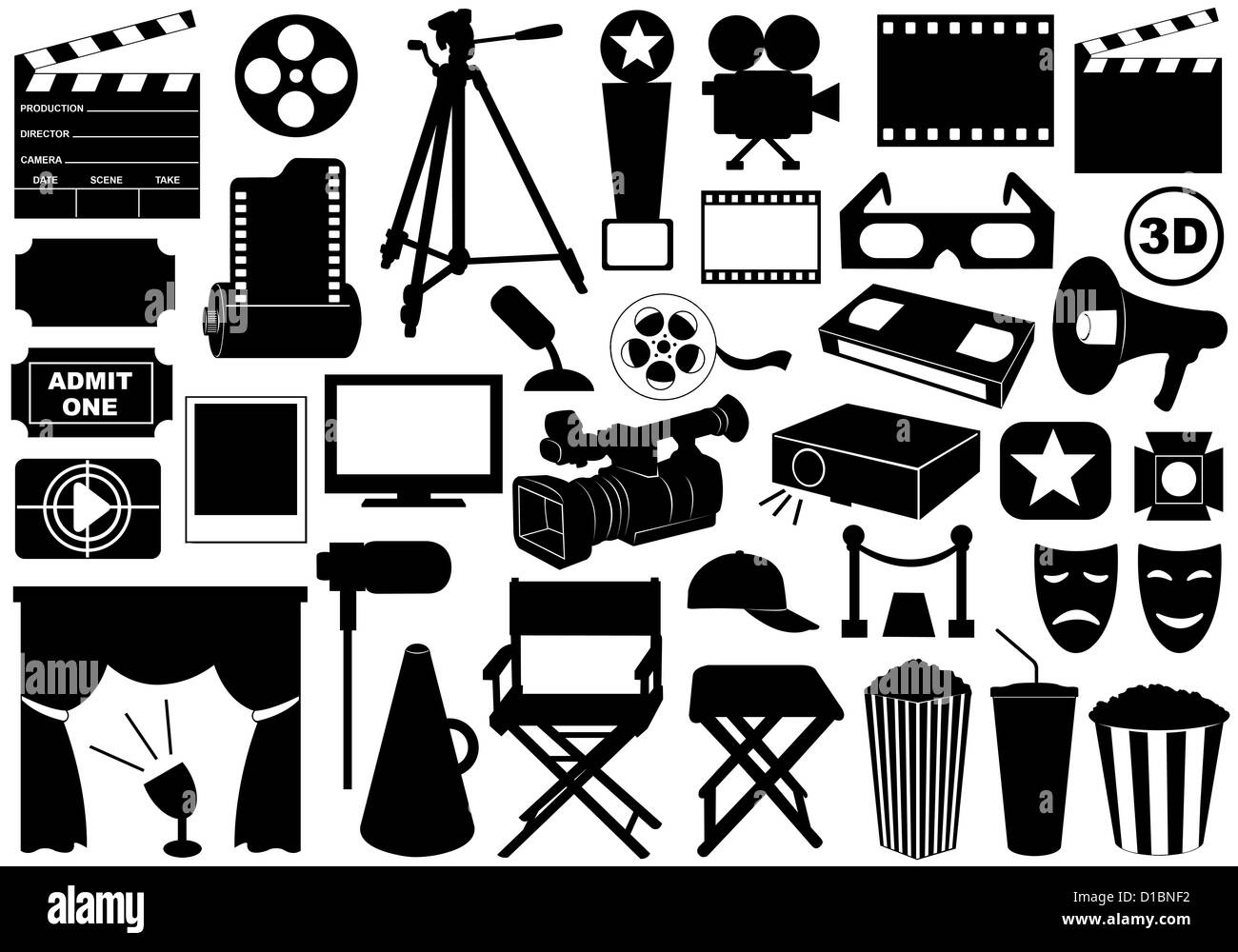 Film im Zusammenhang mit Elementen Stockfoto