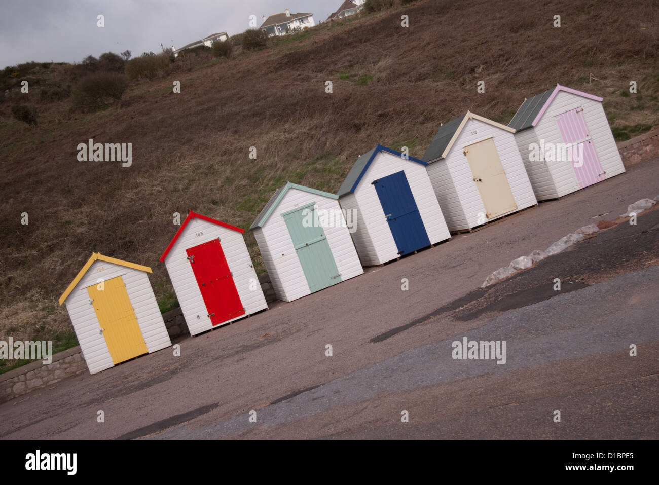 Strandhütten 3 Stockfoto