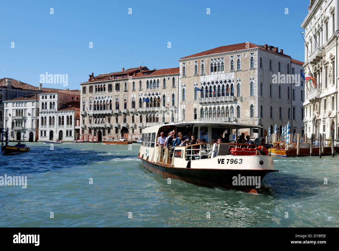 Canal Grande in Venedig. Stockfoto