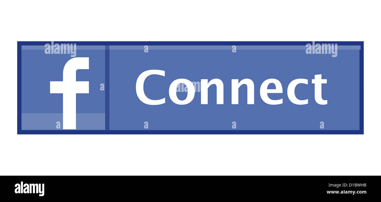 Facebook connect Symbol Logo (redaktionelle Nutzung) Stockfoto