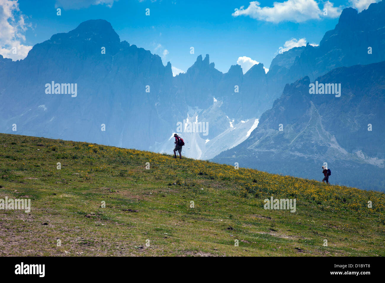 Italien, Trentino Alto Adige, Sextner Dolomiten. Stockfoto